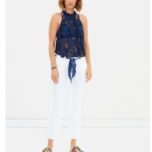 Free People | NWT White Jeans Grommets
Cropped